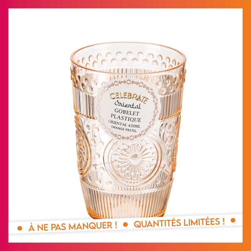 Gobelet plastique oriental 430ml