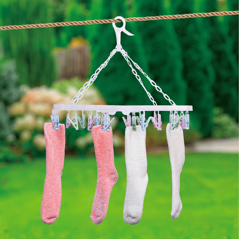 Sechoir sous vetement 24 pinces