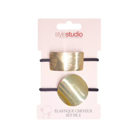 Elastiques bijoux courbe doree