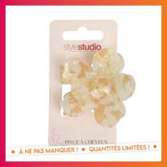 Pince cheveux fleur marble