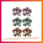 Set de mini pinces fleurs shiny