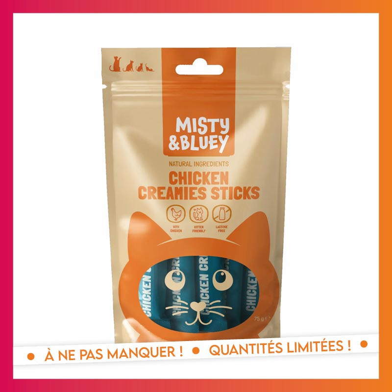 Batonnets cremeux poulet 75g