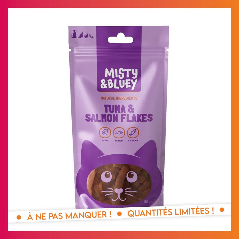 Flocons de thon et saumon 50g