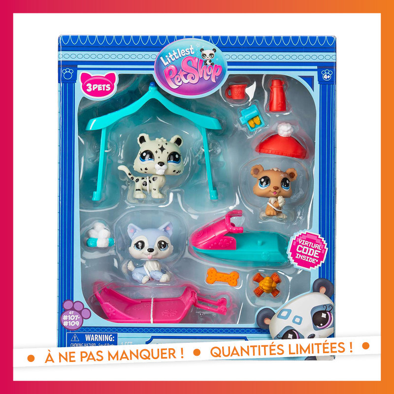 Play set 3 figurines lps neige