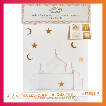 Boite a gateaux 16 compatriments