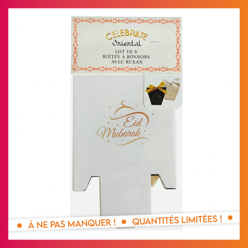 Lot de 6 boites a bonbon foil av