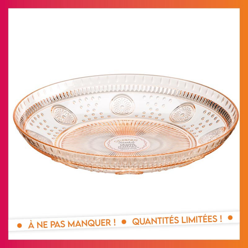 Grande assiette plastique orient