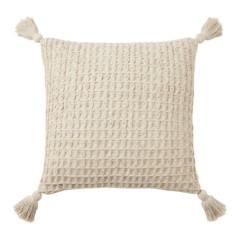 Coussin coton gaufre 50x50cm