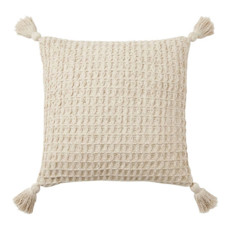 Coussin coton gaufre 50x50cm