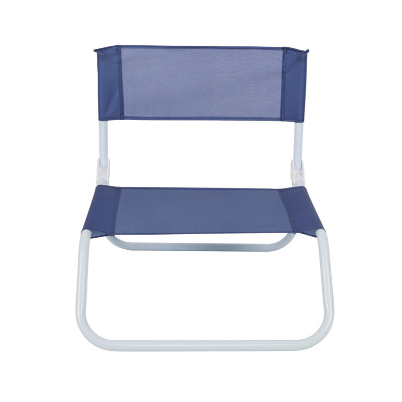 Chaise de plage jaune/bleue