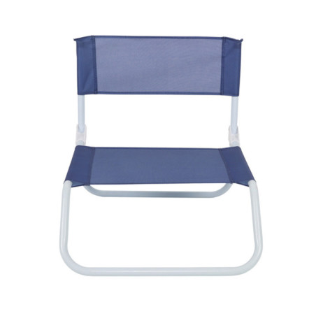 Chaise de plage jaune/bleue