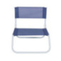 Chaise de plage jaune/bleue