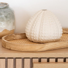 Plateau rotin bois nature m