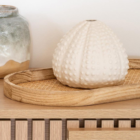 Plateau rotin bois nature m