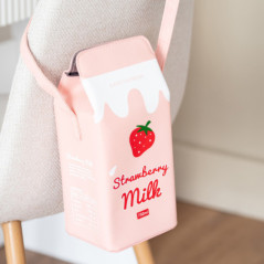 Sac a main brique de lait fraise