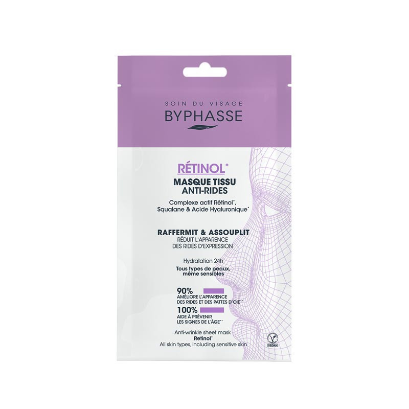 Masque tissu retinol anti-rides