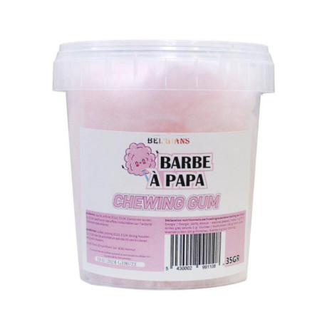 Barbe a papa seau bubble gum