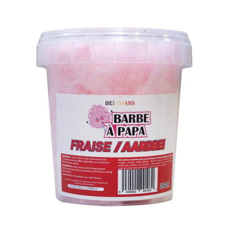 Barbe a papa seau fraise