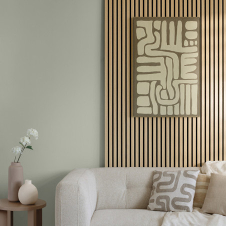 Panneau decoratif tasseaux bois