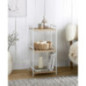 Etagere 3 niveaux bois / blanc