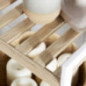 Etagere 3 niveaux bois / blanc