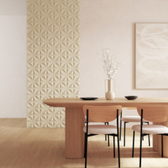 Sticker fleur oren 30x30 x2