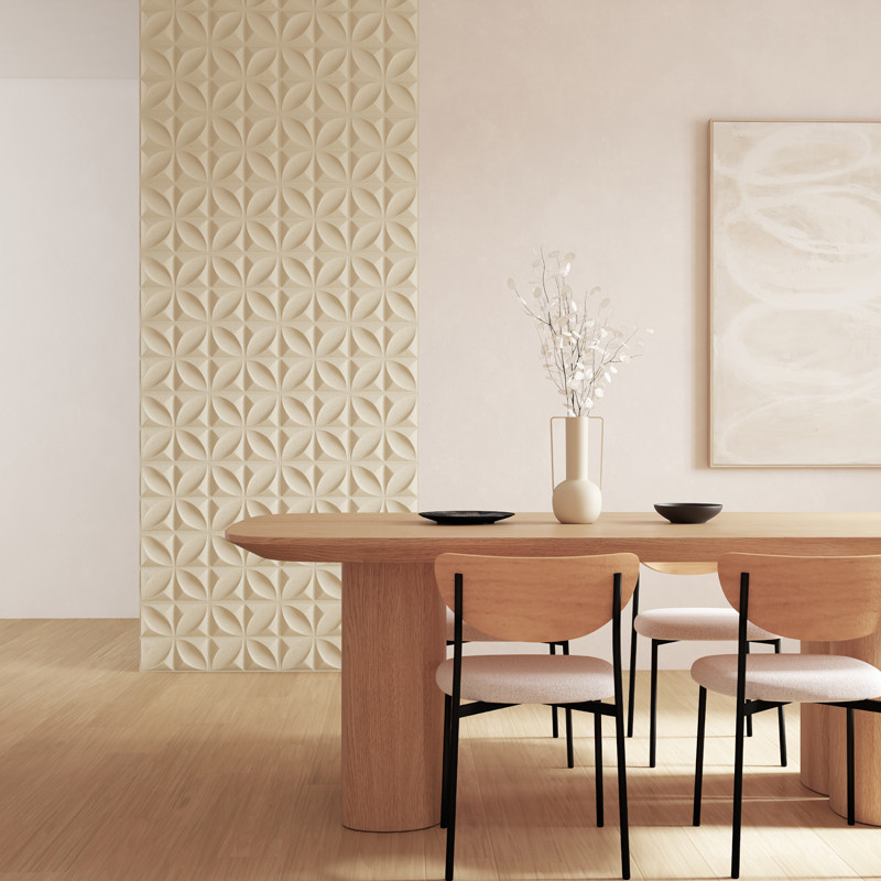 Sticker fleur oren 30x30 x2