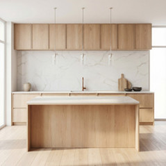 Panneau bano marbre blanc x4