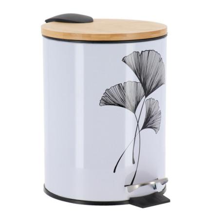 Poubelle ronde metal 3l - zen