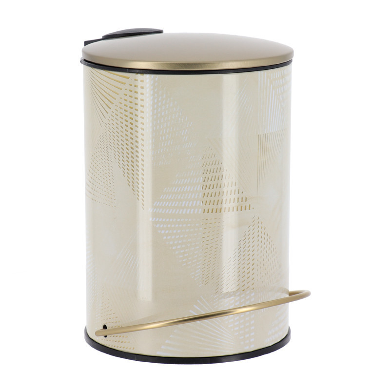 Poubelle ronde metal  3l - chic