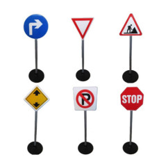 Set 6 panneaux de signalisation