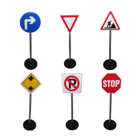 Set 6 panneaux de signalisation