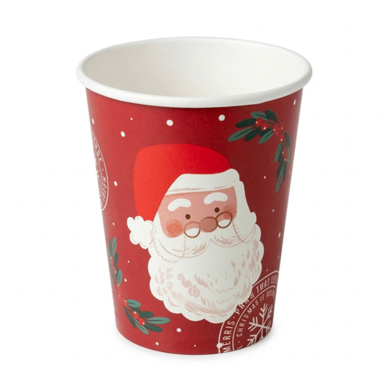 Gobelet 240ml x10 santa