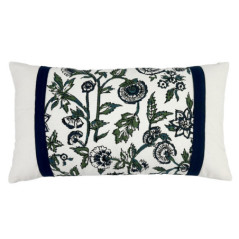 Coussin flowy 30x50cm bleu