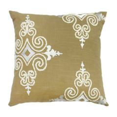 Coussin jasmine brode 45x45cm ta
