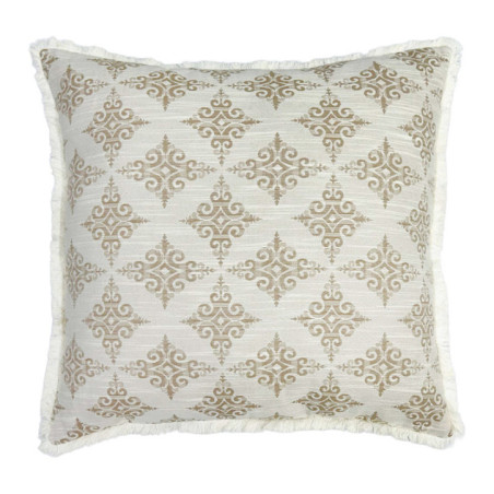 Coussin jasmine franges 60x60cm