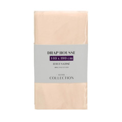 Drap housse satin peche