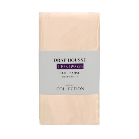 Drap housse satin peche