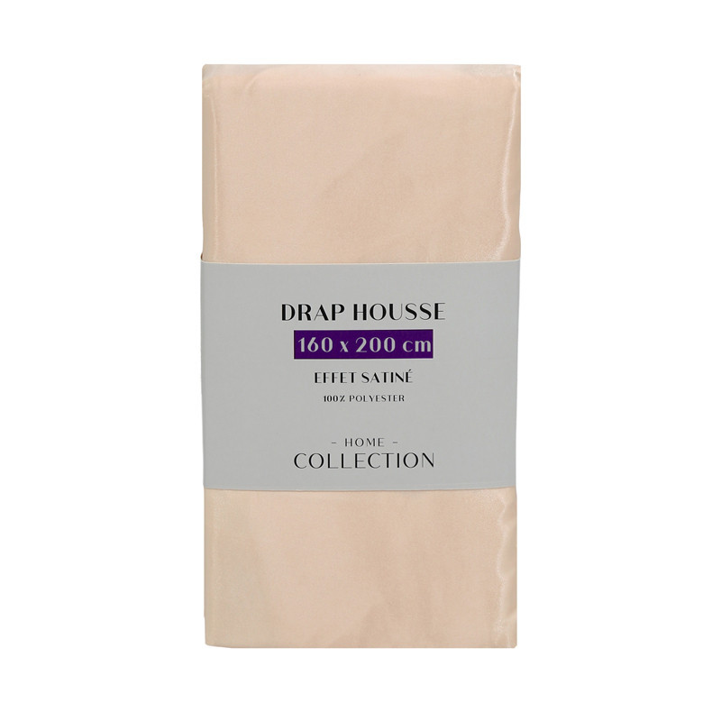 Drap housse satin polyester pech
