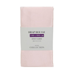 Drap housse satin polyester blu