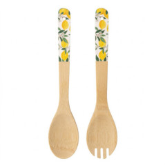 Set de couverts a salade bambou