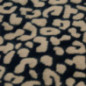 Plaid a franges leopard 130x160c