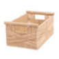 Panier poignees bois l