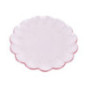 Assiette plastique d22cm fleur p