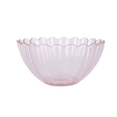 Bol plastique d15cm fleur rose