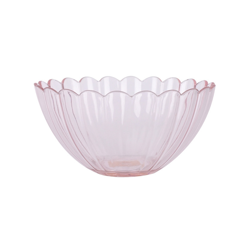 Bol plastique d15cm fleur rose