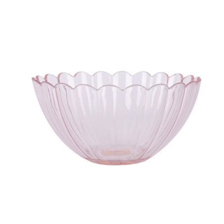 Bol plastique d15cm fleur rose
