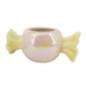 Cache pot bonbon jaune rose