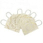 Sac cadeau papier x6 white gold