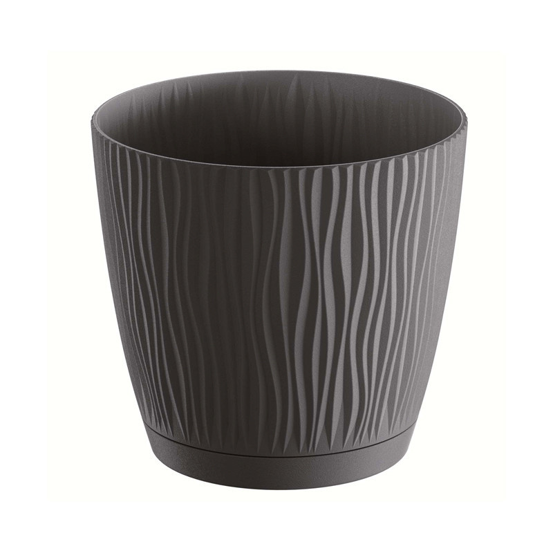 Pot sandy round eco wood o13cm a